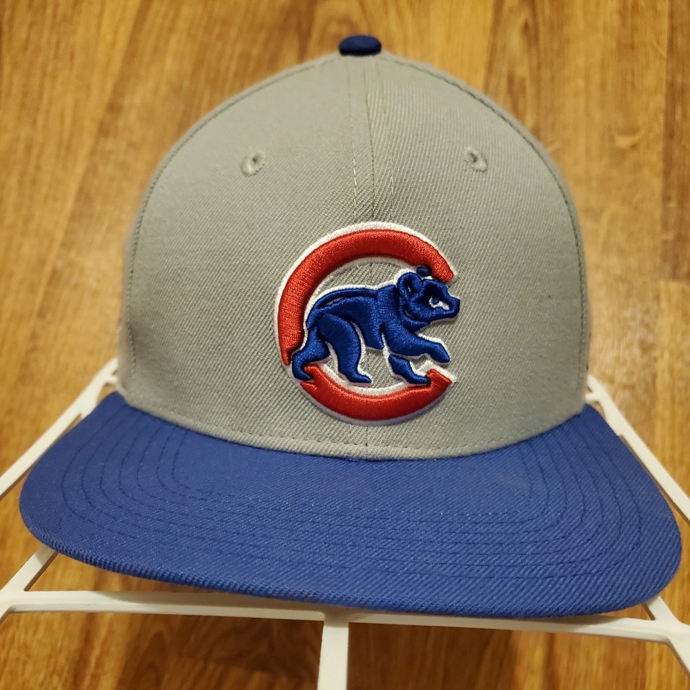 Chicago Cubs Hat Cap Adult Snapback Gray Blue MLB Baseball‎ 47 Brand